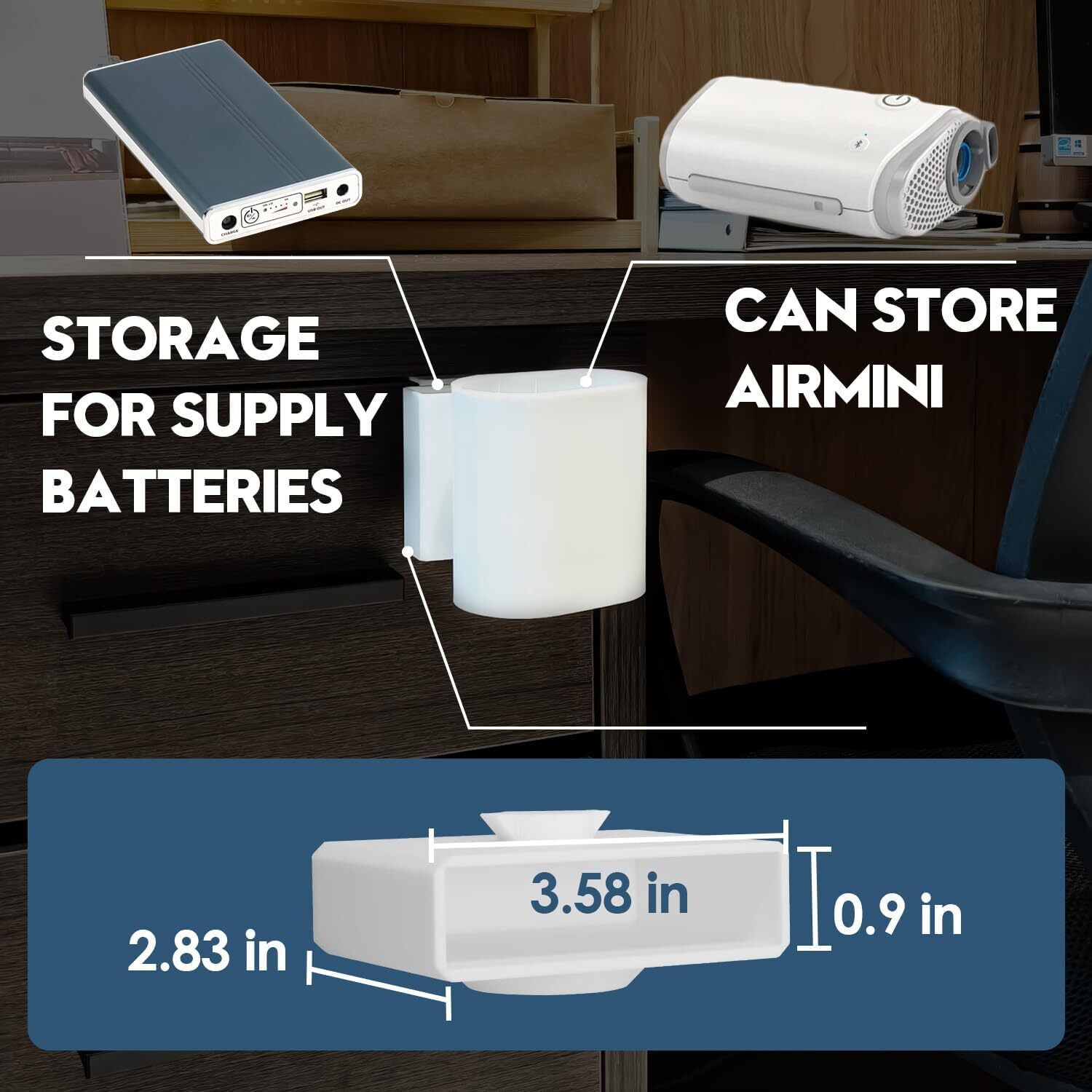 Cpap AirMini Mount Kit for Air Mini-with Travel Storage Bag,Wall Mount Stand...