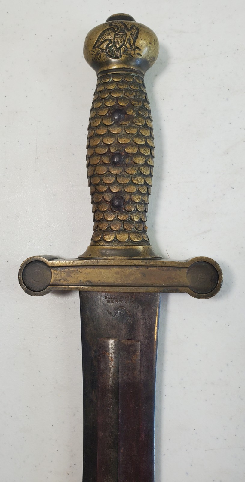 M1832 Foot Artillery Sword -- Dated 1833 -- Samuel Huse, Newburyport -- RARE