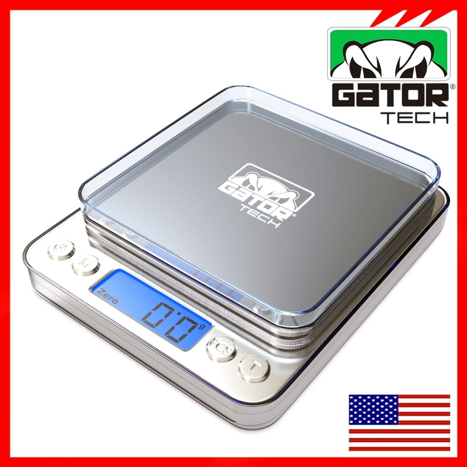 Digital Weight Scale Kitchen Jewelry Gold Grain Food MiniSize Gram 2000g x 0.1g
