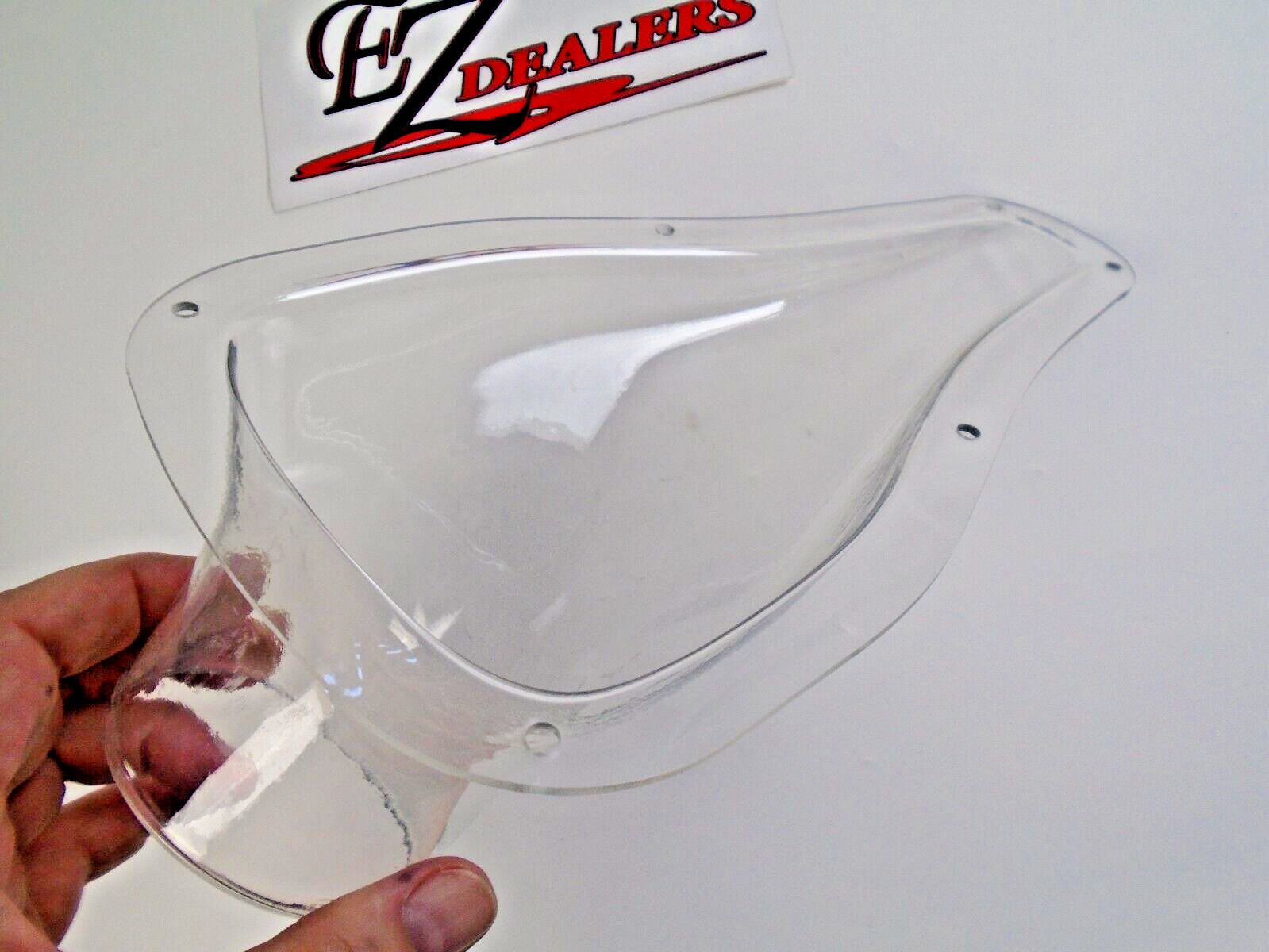 Single 3" Clear NACA Air/Brake Duct NACA Duct 3" Tube Molded Plastic