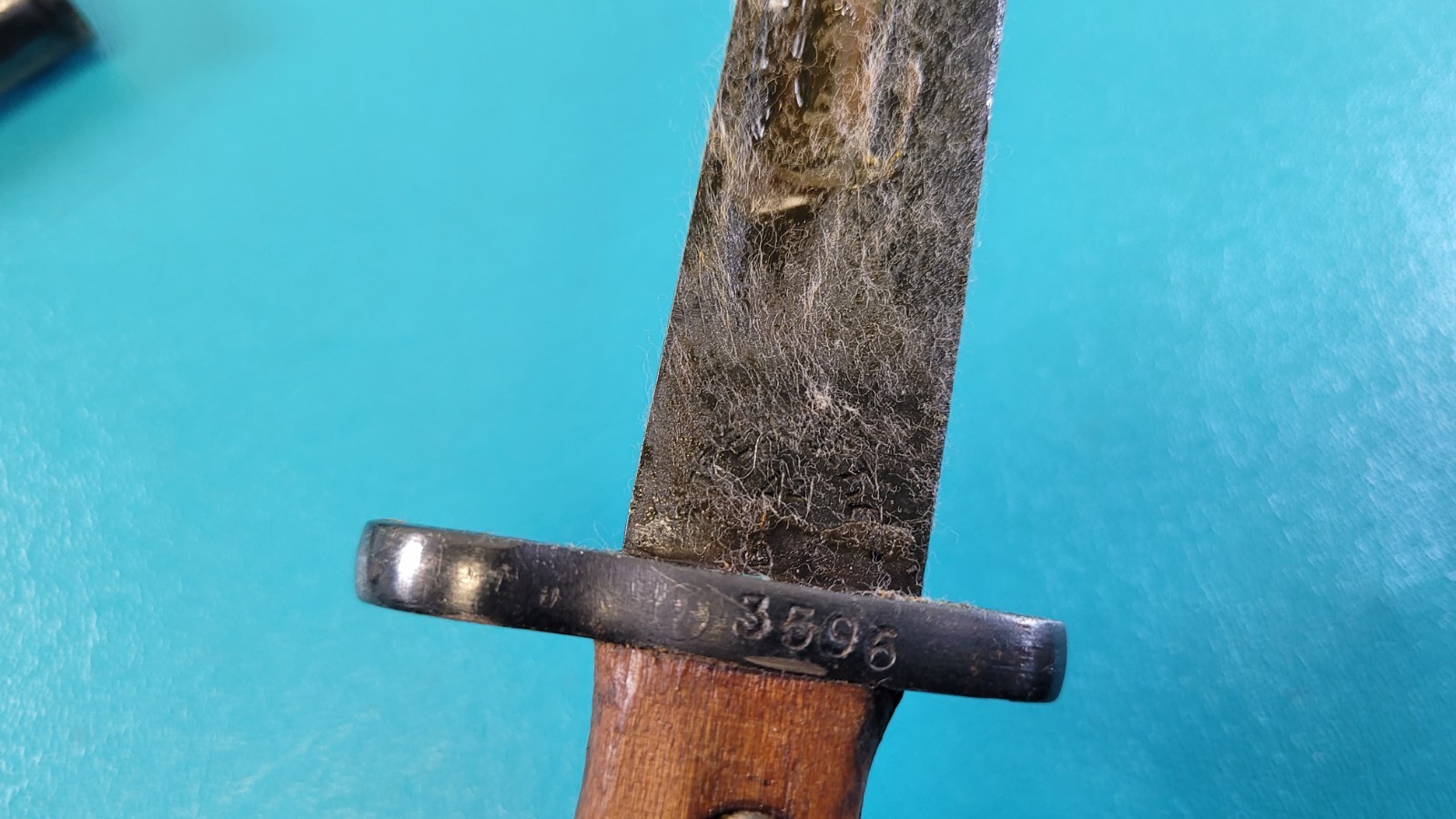 Yugoslavian 1948 Rifle Bayonet Knife + Sheath Factory 44 Matching S/N# TR1217