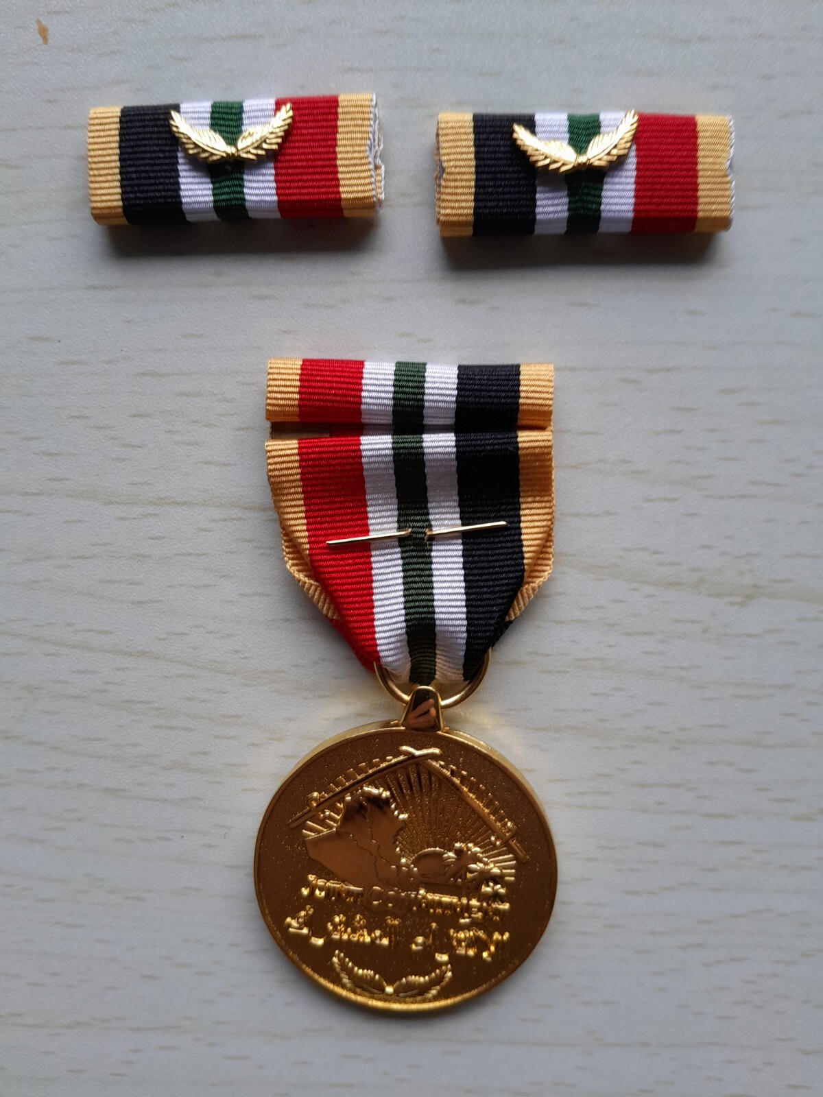 IRAQ COMMITMENT MEDAL WITH TWO SERVICE RIBBONS (MILITARY VERSION)