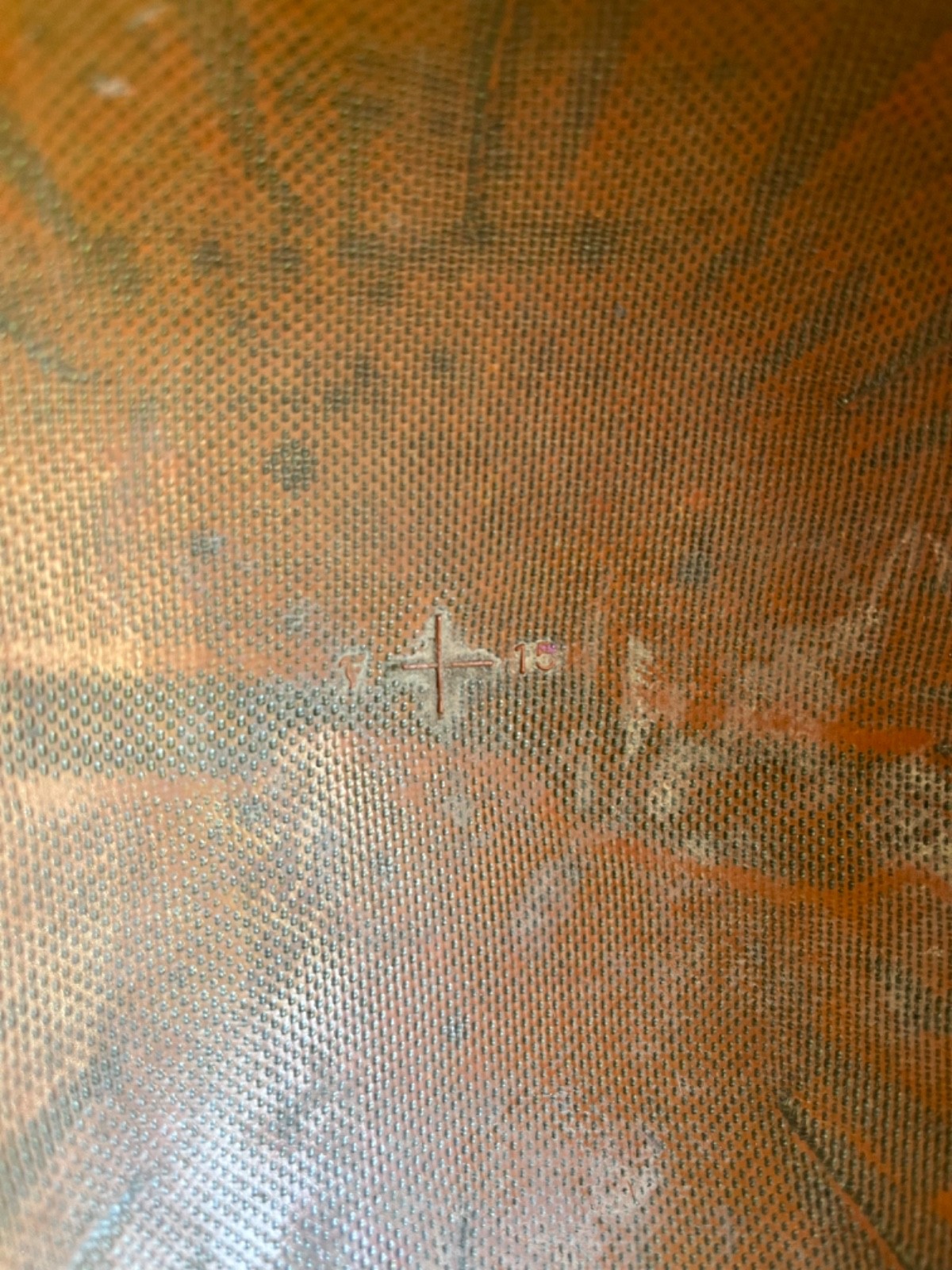 Vintage WW2 Era US McCord Front Seam M1 Helmet Stamped 121C & Firestone Liner