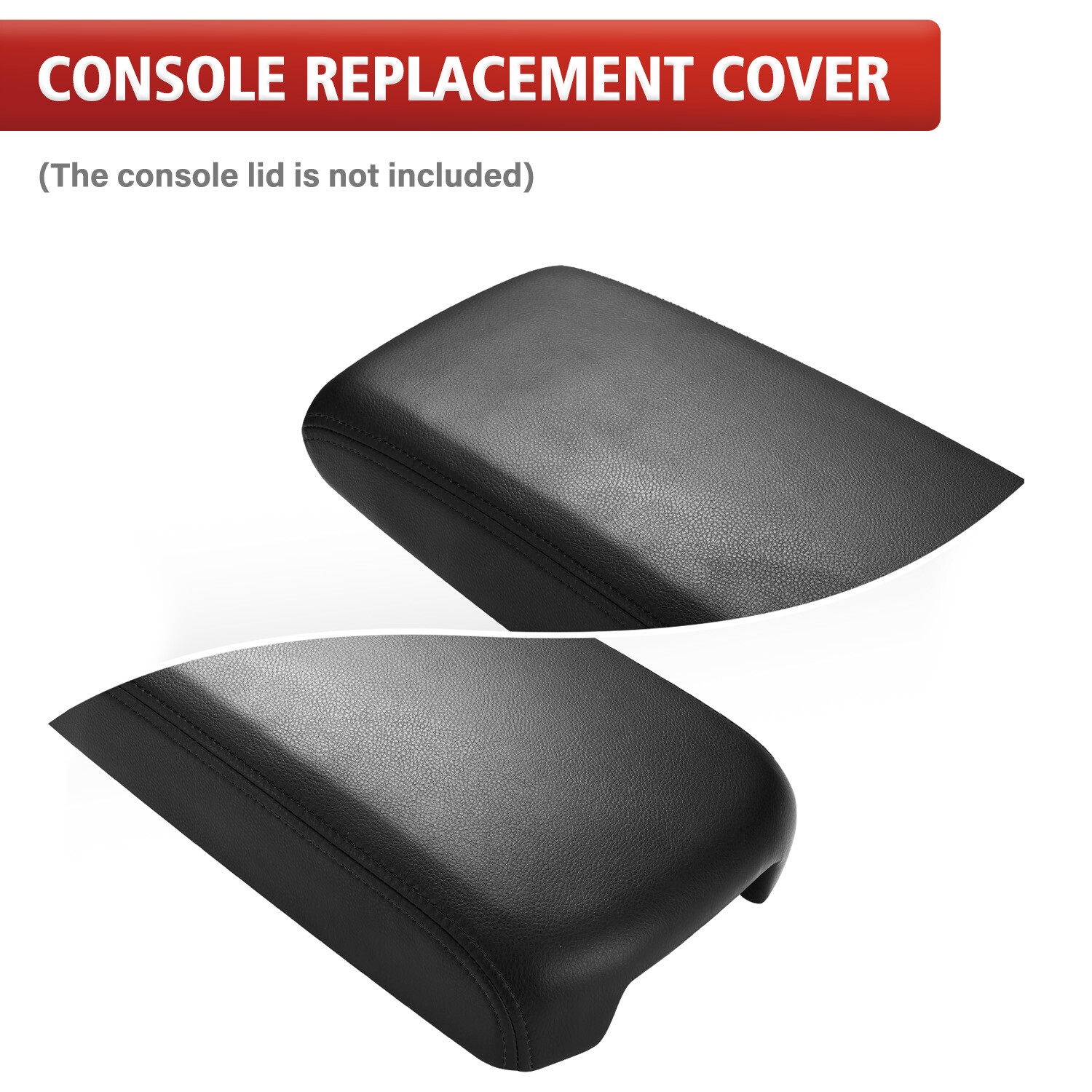Fits 2013-2018 Nissan Altima Leather Console Lid Armrest Replacement Cover Black
