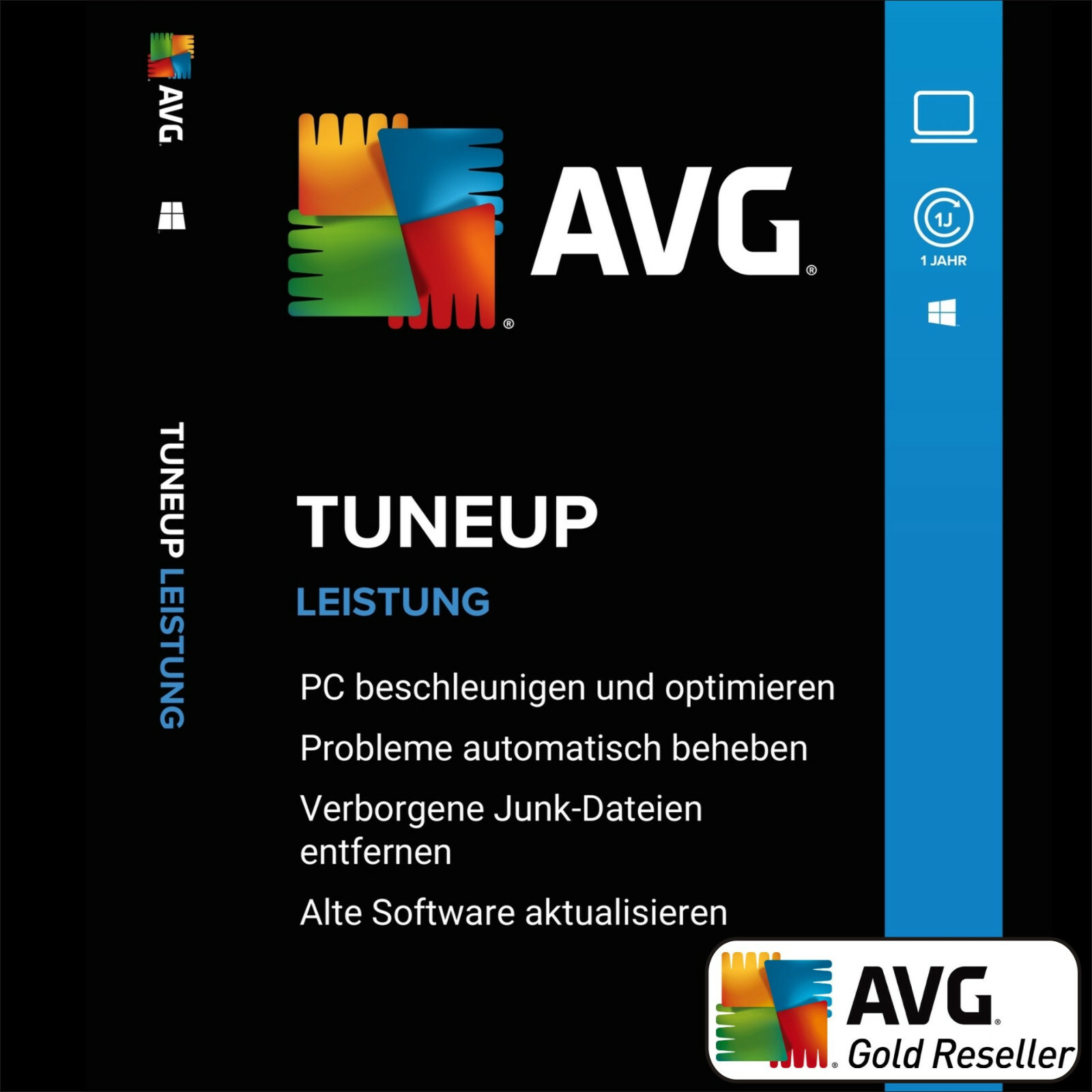 AVG PC TuneUp 2026 3 PC 1 Year / TuneUp Utilities Full Version / Upgrade UE DEL License