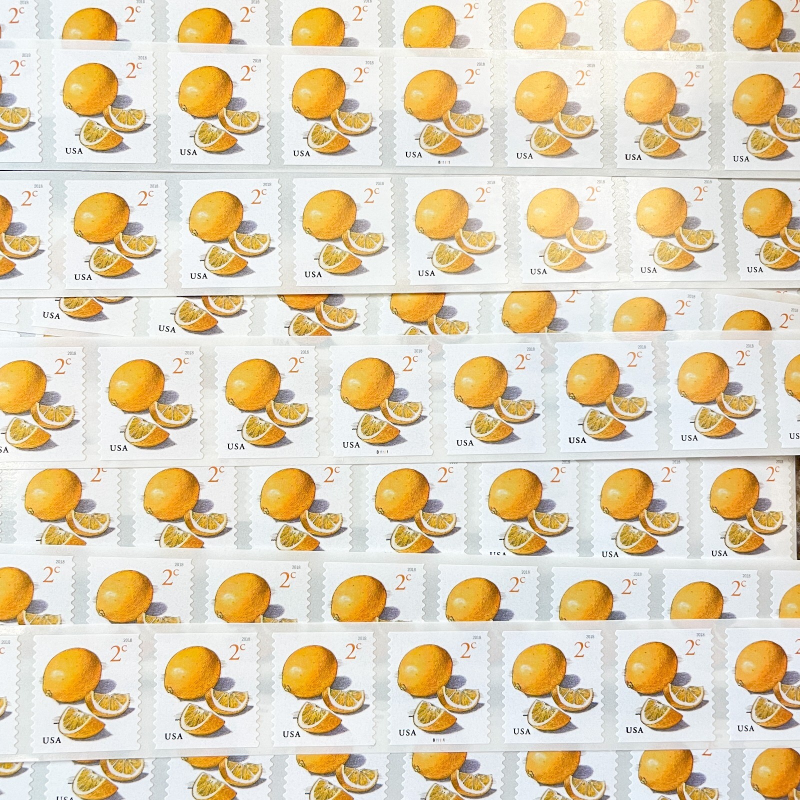 US 5256 Meyer Lemons 2c (2018) - 100 Postage Stamps, Single Flat Strip fr MNH