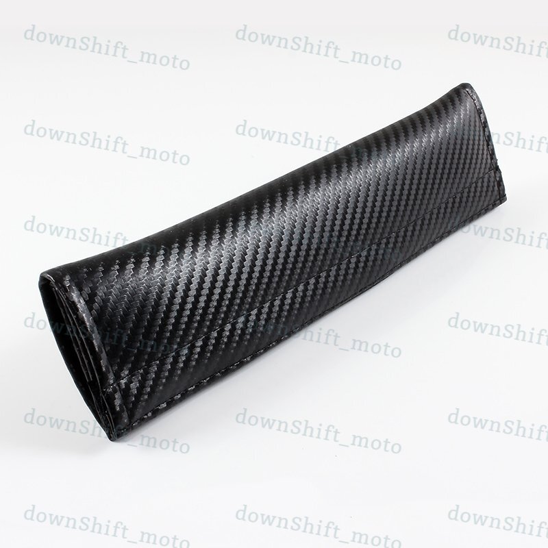 X2 Black Carbon Look Seat Belt Cover Shoulder Pads for Corvette Stingray Z06