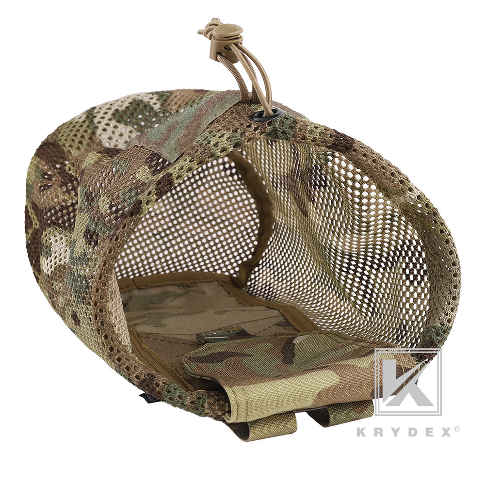 KRYDEX Tactical Mesh Dump Pouch Drop Pouch Magazine Recycling Pack MOLLE/BELT