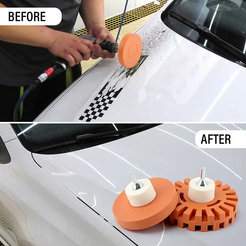 Decal Remover Eraser Wheel, Remove Car Decals, Car Stripes Vinyl Tapes and