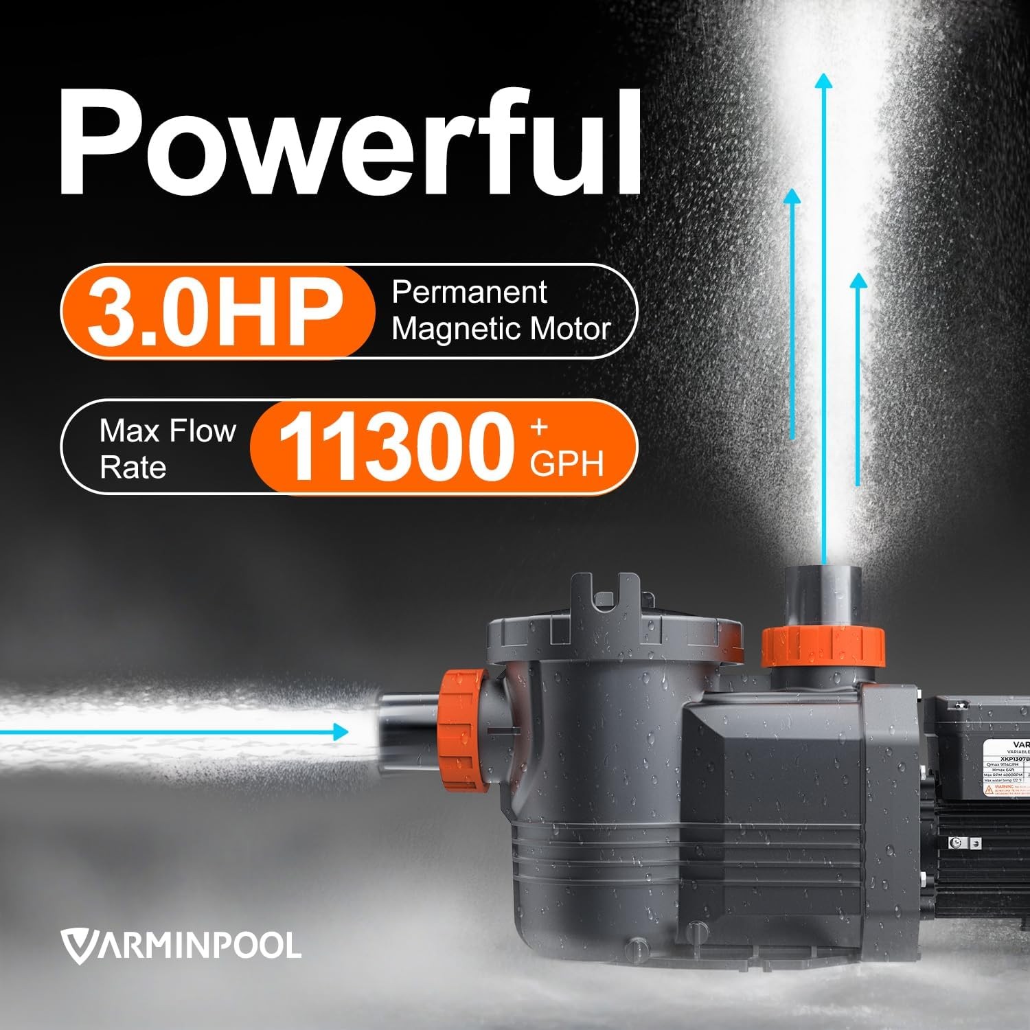 3.0 HP Variable Speed Inground Pool Pump