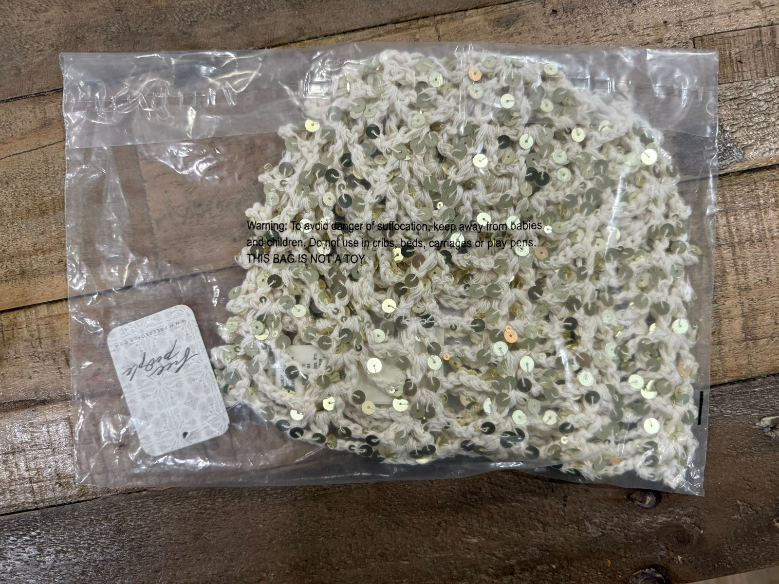 Free People Mila Sequin Disco Cap - For Women - Factory Sealed - One Size - NWT