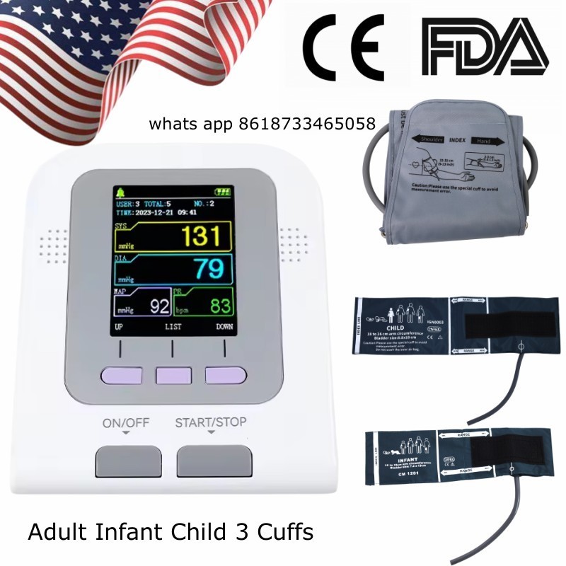 CONTEC08A Digital Blood Pressure Monitor NIBP Adult Infant Electronic BP Machine