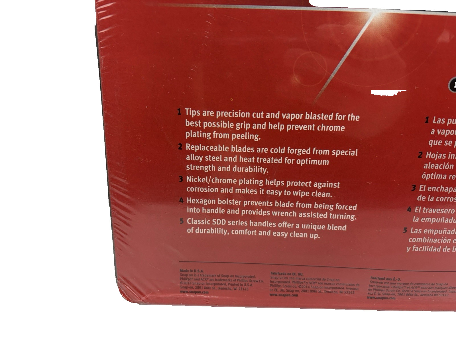 Snap On Tools Pink Hard Handle Combination Screwdriver Set SDDX70APP 7 Piece New