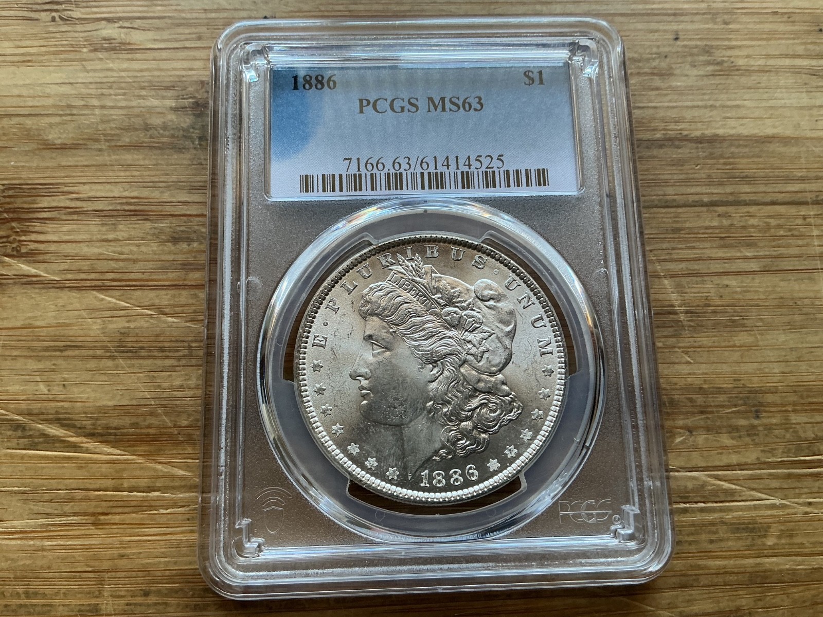 1886 Morgan Silver Dollar PCGS MS63