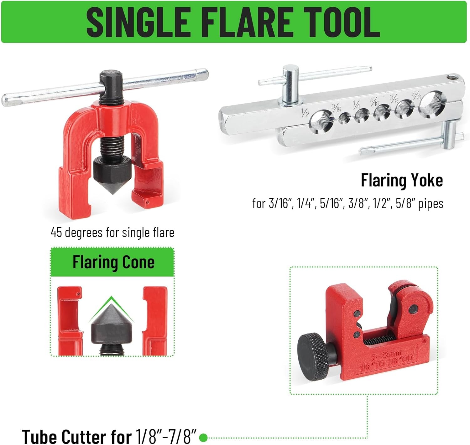 25Ft 3/16" Zinc-Coated Brake Line Kit (Include 16 Fittings, 2 Unions and 4 Nuts)