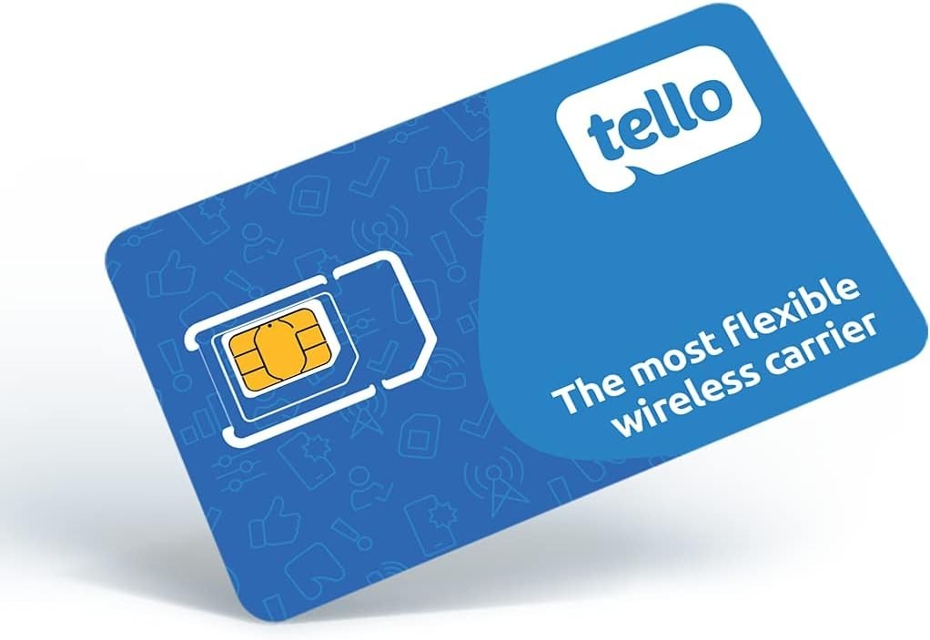 Tello Mobile, Bring Your Own Phone Kit, 3 in 1 US Prepaid SIM Card, Nation-Wide