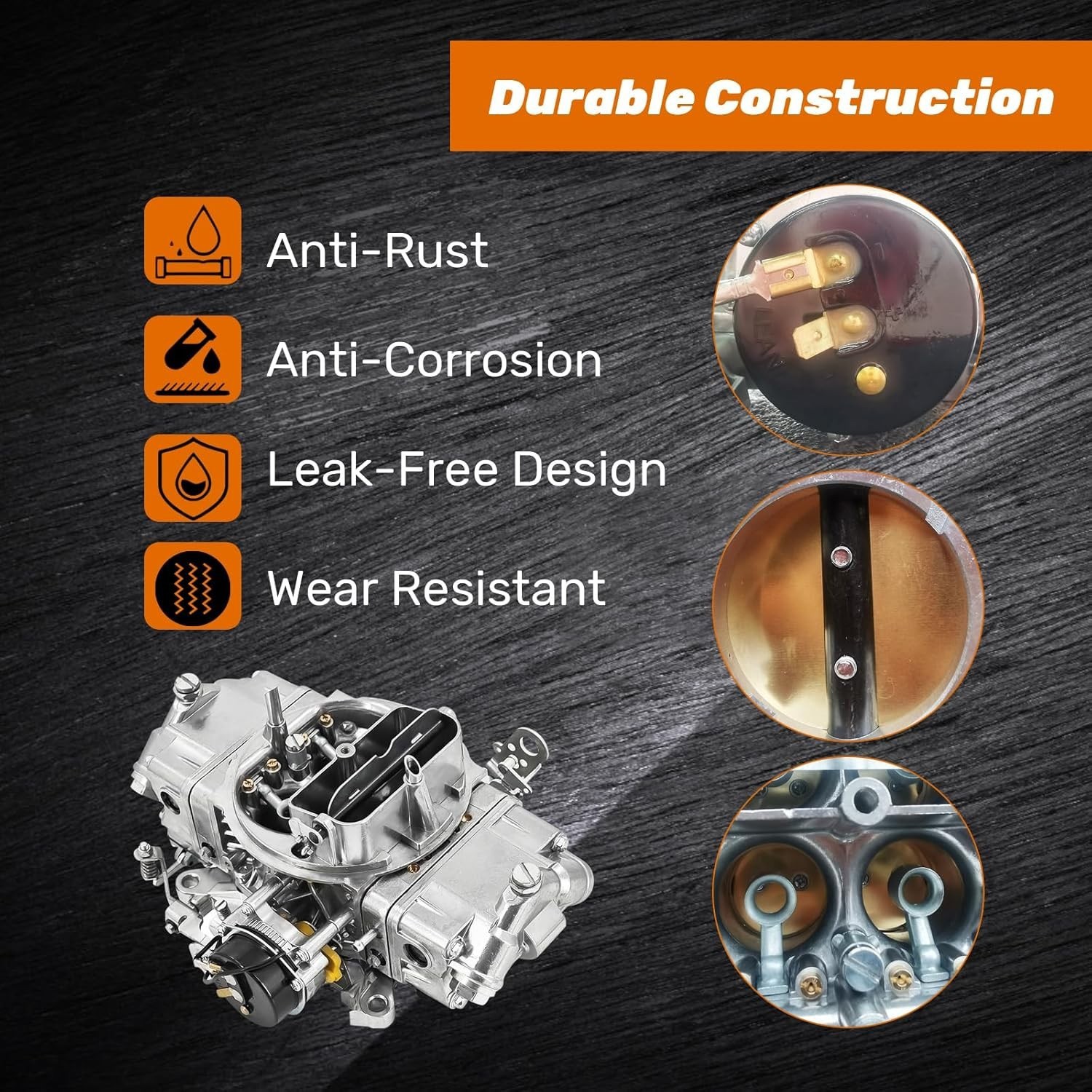 For Holley Quickfuel Brawler 750 CFM Double Pumper 4 Barrel Carburetor E-Choke