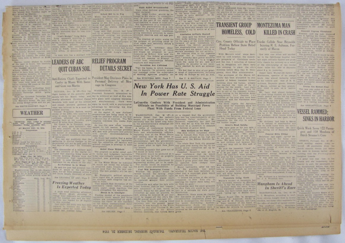 Vintage 1934 Shelbyville TN Riot Mob Burns Courthouse Newspaper