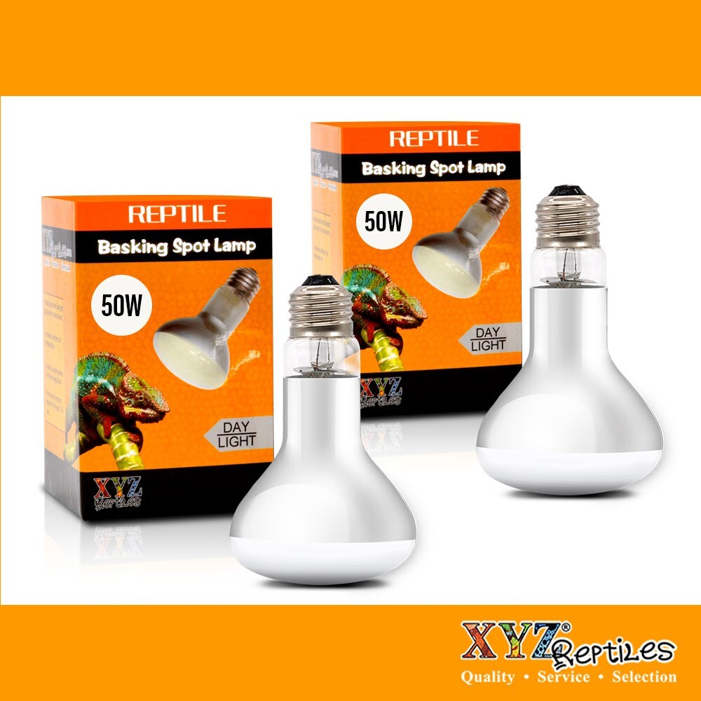 UVA Reptile Heat Lamp 50 Watt Bulb Basking Light XYZReptiles