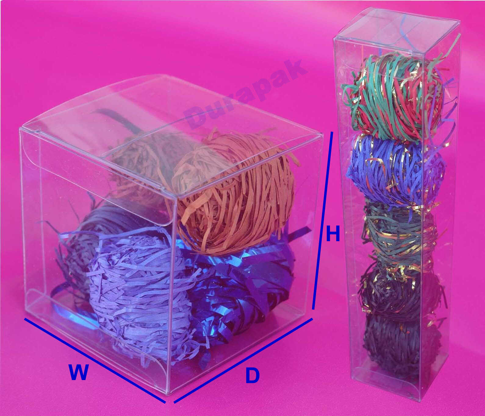 50-900~Clear Plastic PVC Tuck Box Party Wedding Favor Retail Display All Sizes