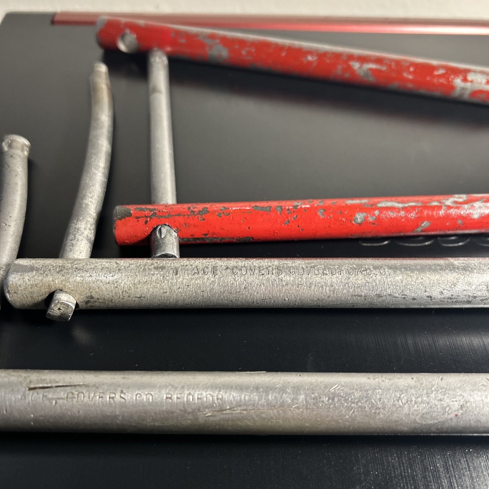 4 VTG Basin Speedy Wrench Ace Covers Co. Bedford And Unbranded Made in USA