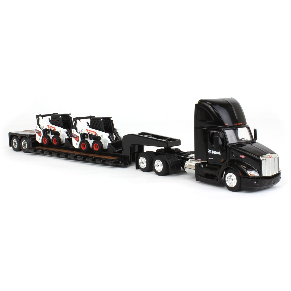 ERTL 1/64 Peterbilt 579 w/ Lowboy & 2 Bobcat S76 Skid-Steer Loaders 16446