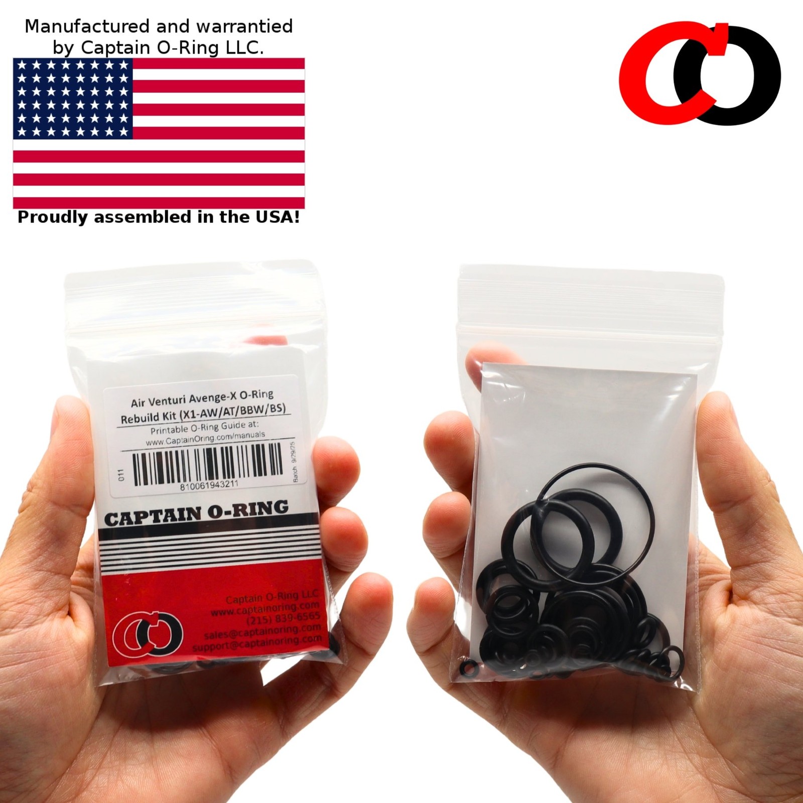 Captain O-Ring - Air Venturi Avenge-X (.177, .22, .25) O-Ring Rebuild Kit