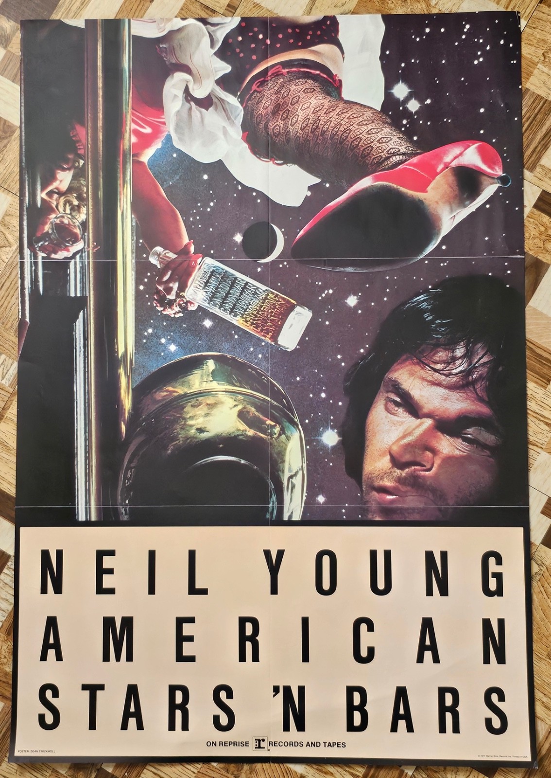 Neil Young. American Stars 'n Bars. Reprise 1977 promo poster. MV008