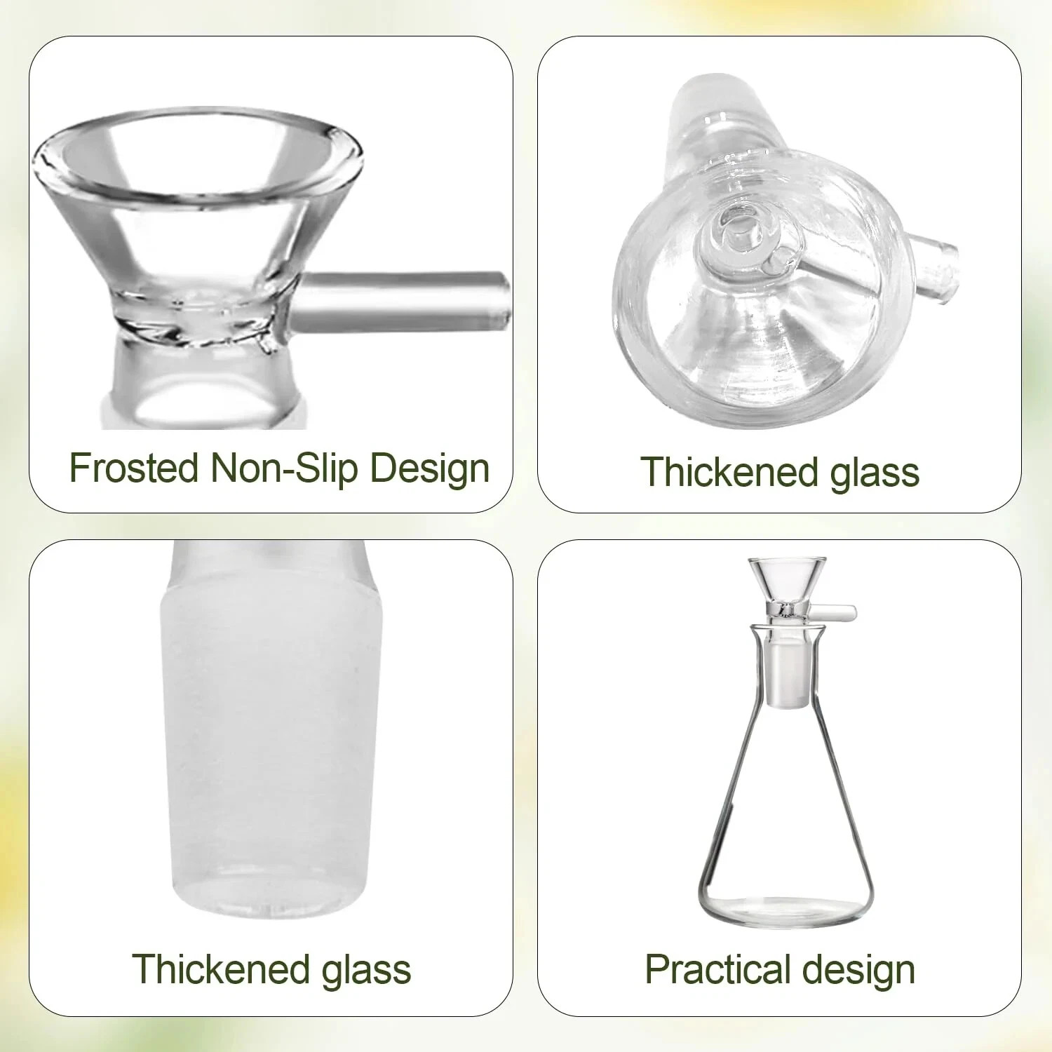 1PCS Glass Adapter Drop Down 14mm Male To 14mm Female Glass Reclaim Ash Catcher