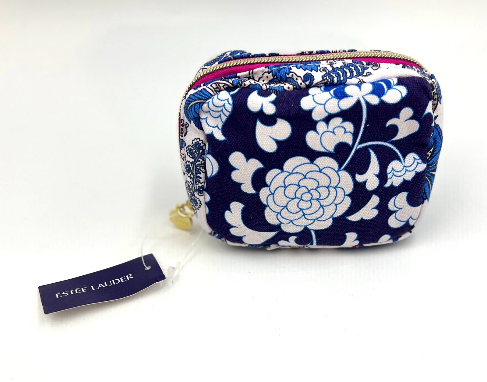 4 Bags:  Estee Lauder Flower Printed Makeup Coin Bag  with Zipper