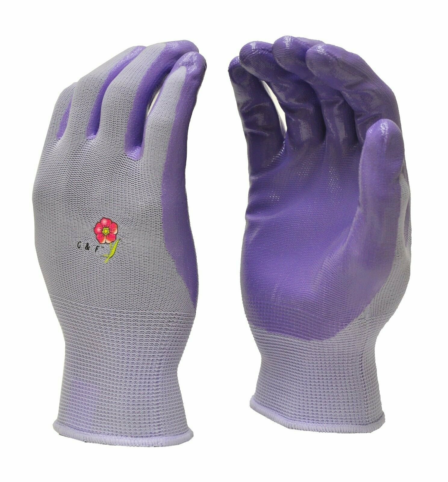 G & F 15226 Working Garden Gloves Women 6 Pair Pack Assorted Colors