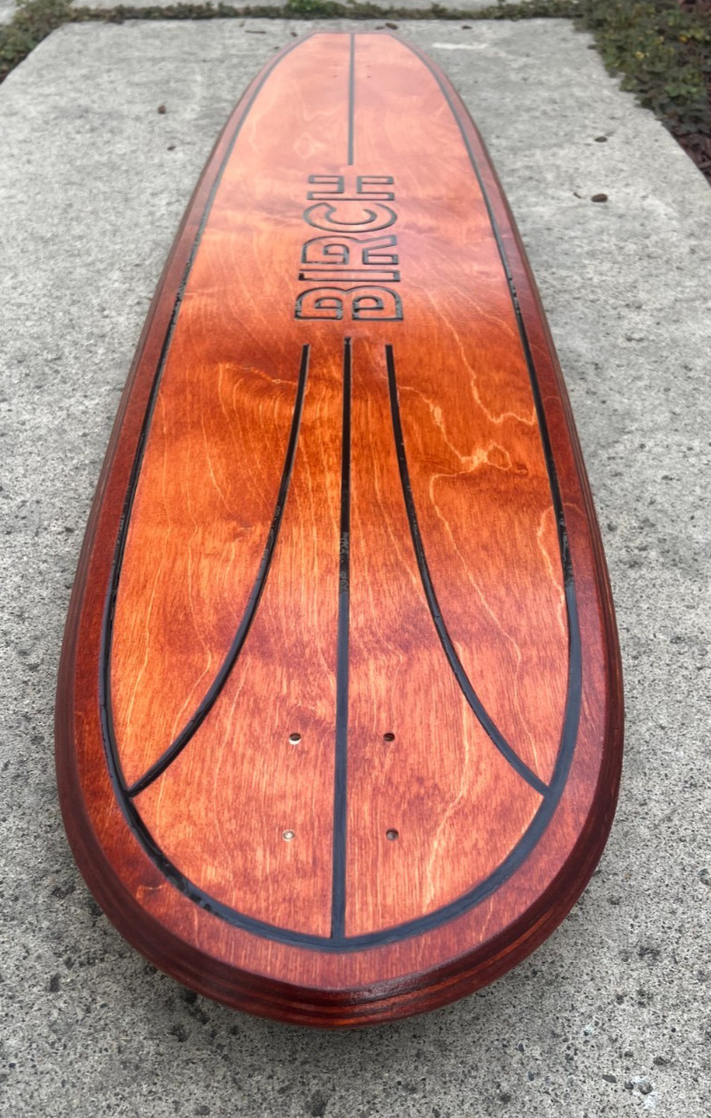 60" Cruising Longboard Skateboard by BIRCH - DECK ONLY made in California