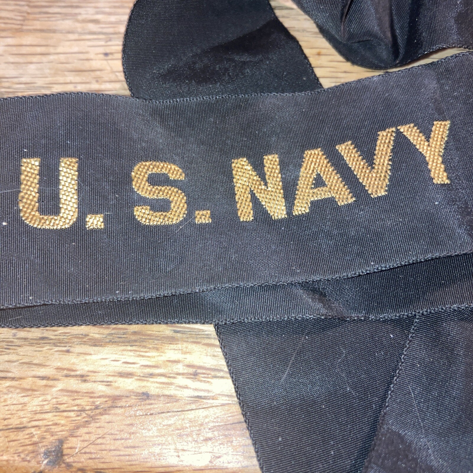 NEW NEVER USED U.S. NAVY CAP RIBBON / TALLY hat usn uss
