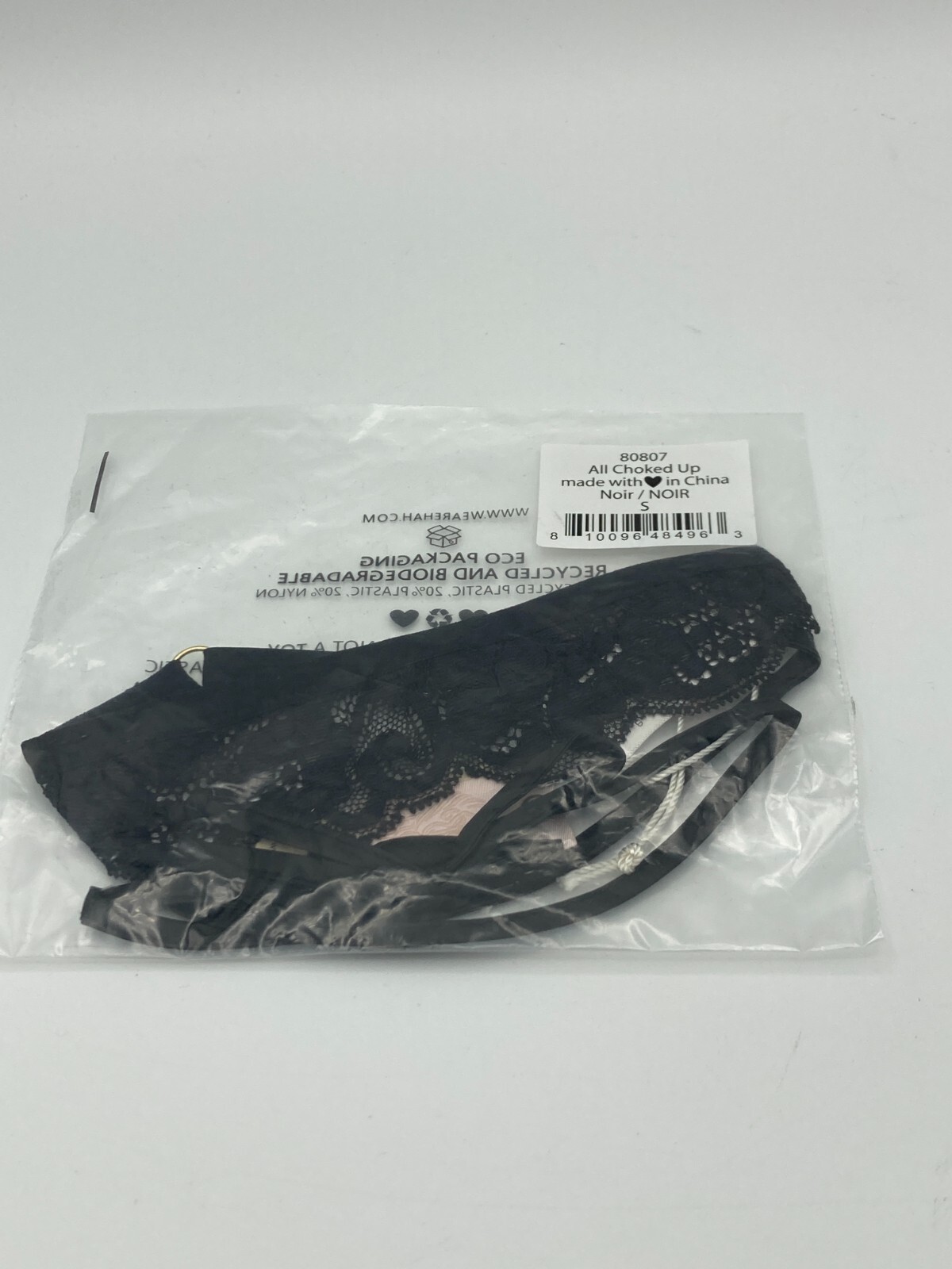 Free People Choker HAH All Choked Up Choker Black Small