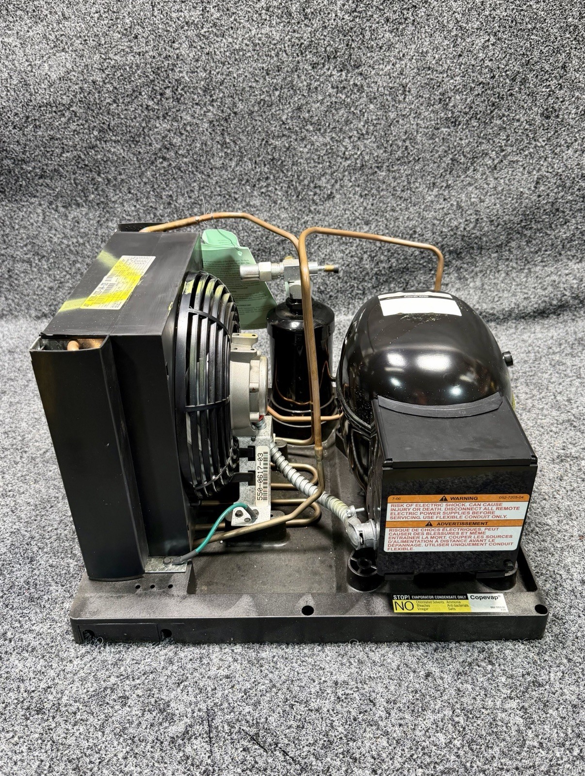 Copeland M6EM-0020-IAA-028 Condensing Unit R404A, 1/6 HP, 115V, ASE12C4E-IAA-103