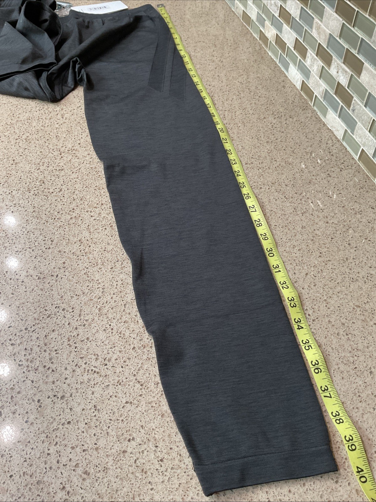 Mens Stio Leggings Boundary Tights Sz XL Black Heather Outdoor Hiking New