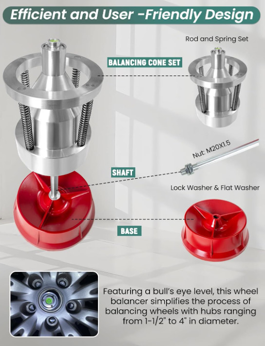 Portable Bubble Tire Balancer for Car & Light Truck Wheels