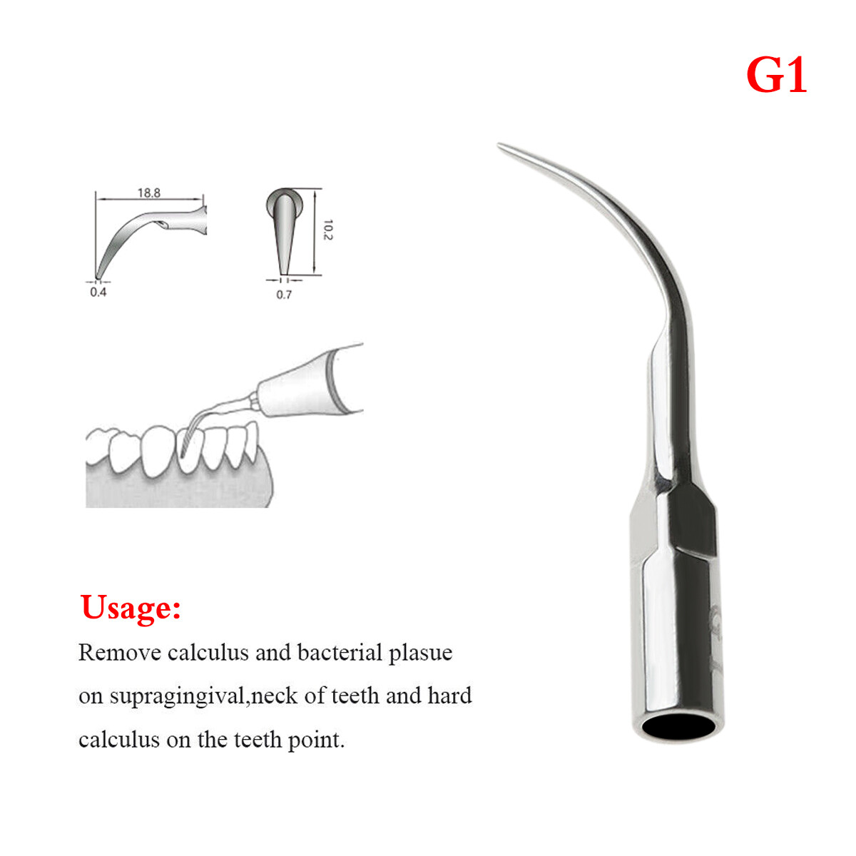 VRN Dental Ultrasonic Piezo Scaler LED Detachable Handpiece PH-1 / 5Tips for EMS