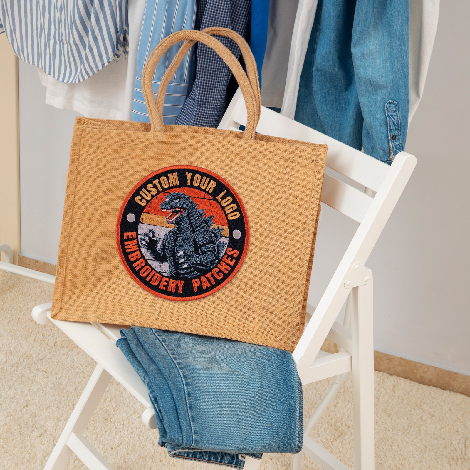 Custom Embroidered Logo Patch, Personalized Logo Patches, Logo Iron On Patch