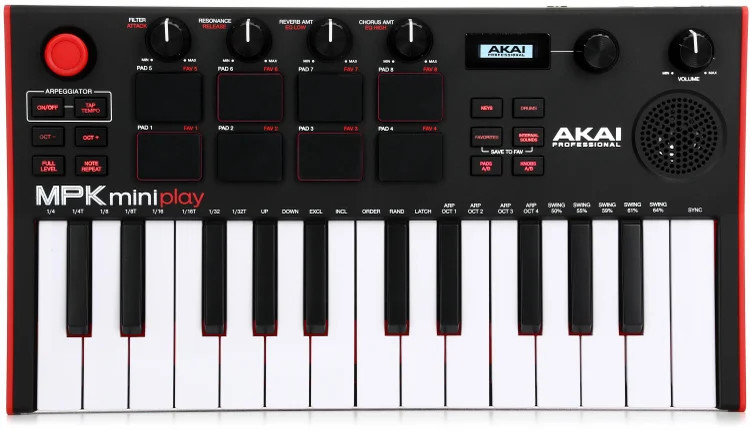 Akai Professional MPK Mini Play3 25-key Portable Keyboard and MIDI Controller