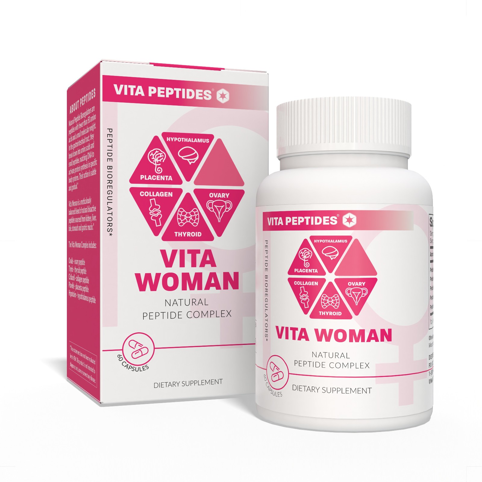 Vita Woman – Natural Peptide Bioregulator Complex 30 & 60 Capsules-Free Shipping