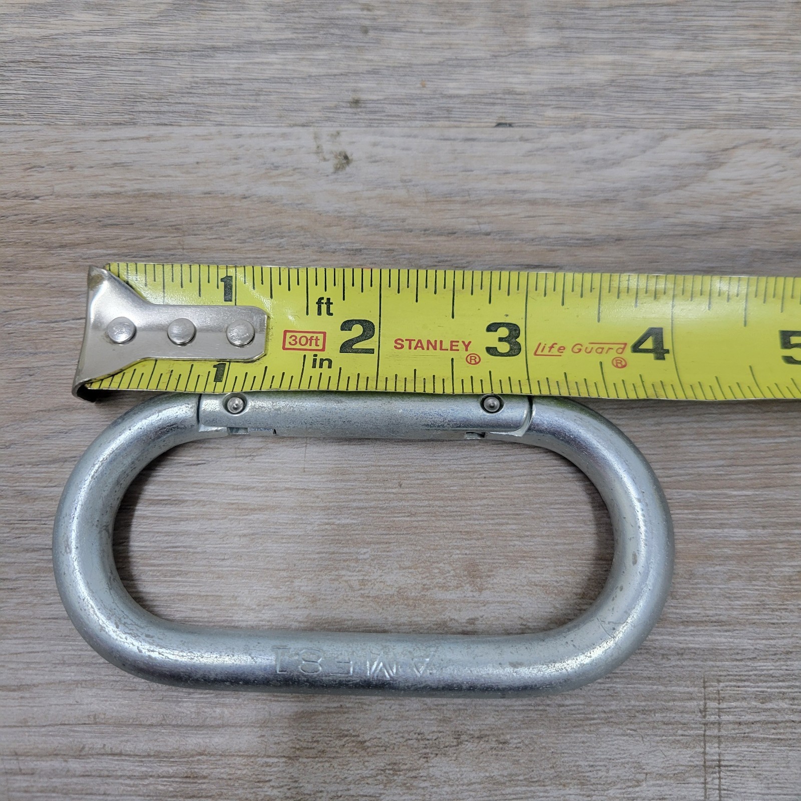 Vintage Original US Military Carabiners AMF81 NOS Snap-link 2x4" USGI Oval