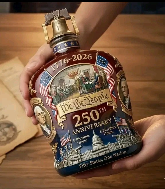 Limited Edition 250th Anniversary Of America Whiskey Decanter Sculpted Bottle