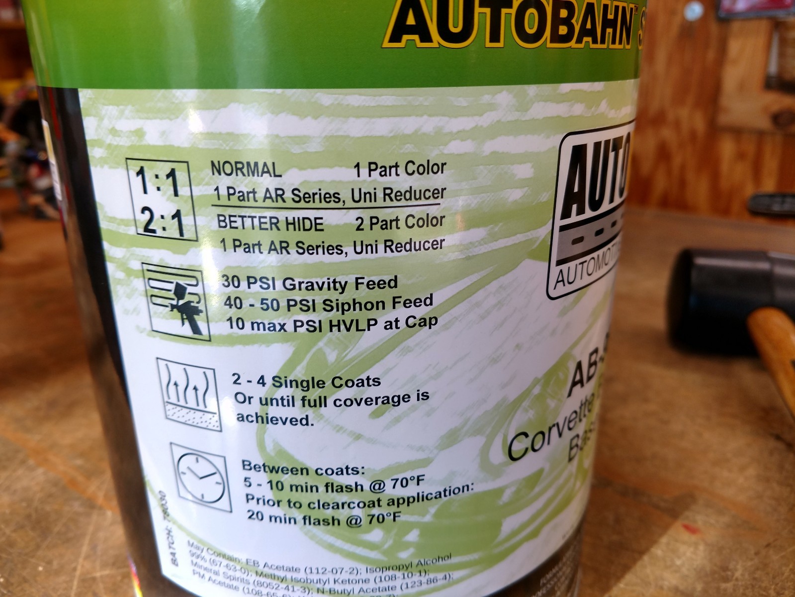 GM WA8555 Black basecoat 1 gallon Ebony Black Autobahn