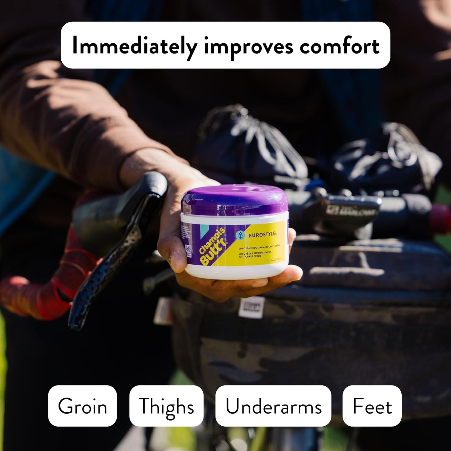 Chamois Butt'r Eurostyle Anti-Chafe Cream, 1 Jar 235ml/8oz