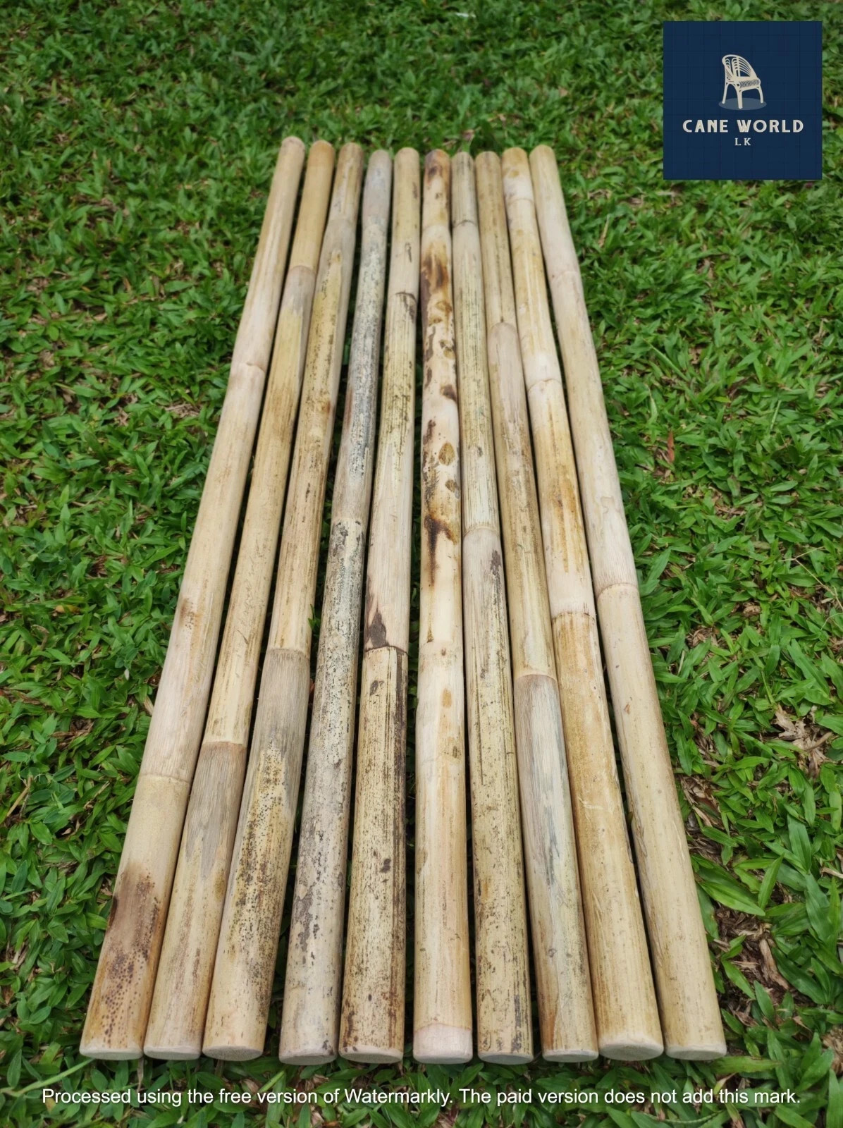 Escrima Kali Arnis Multi Node Sticks Plain Rattan Wskin 28”/1" 2 Sticks ( pair)