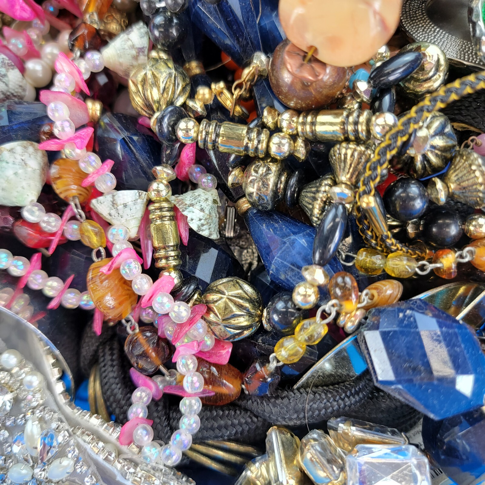 Vintage Costume Jewelry Lot Over 3 Pounds For Craft Repurpose Wear Estate Junk