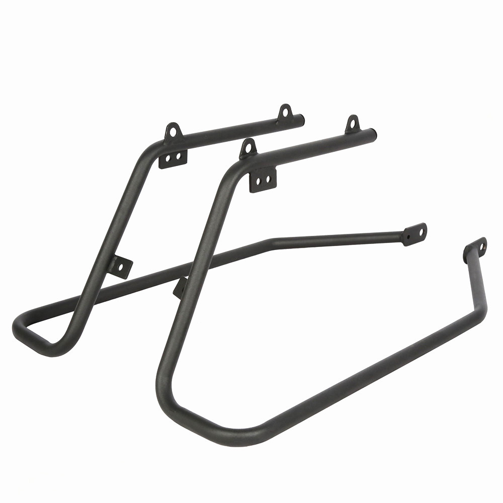 For Harley Sportster 04-14 Black Hard Saddlebags Saddle Bag&Conversion Brackets