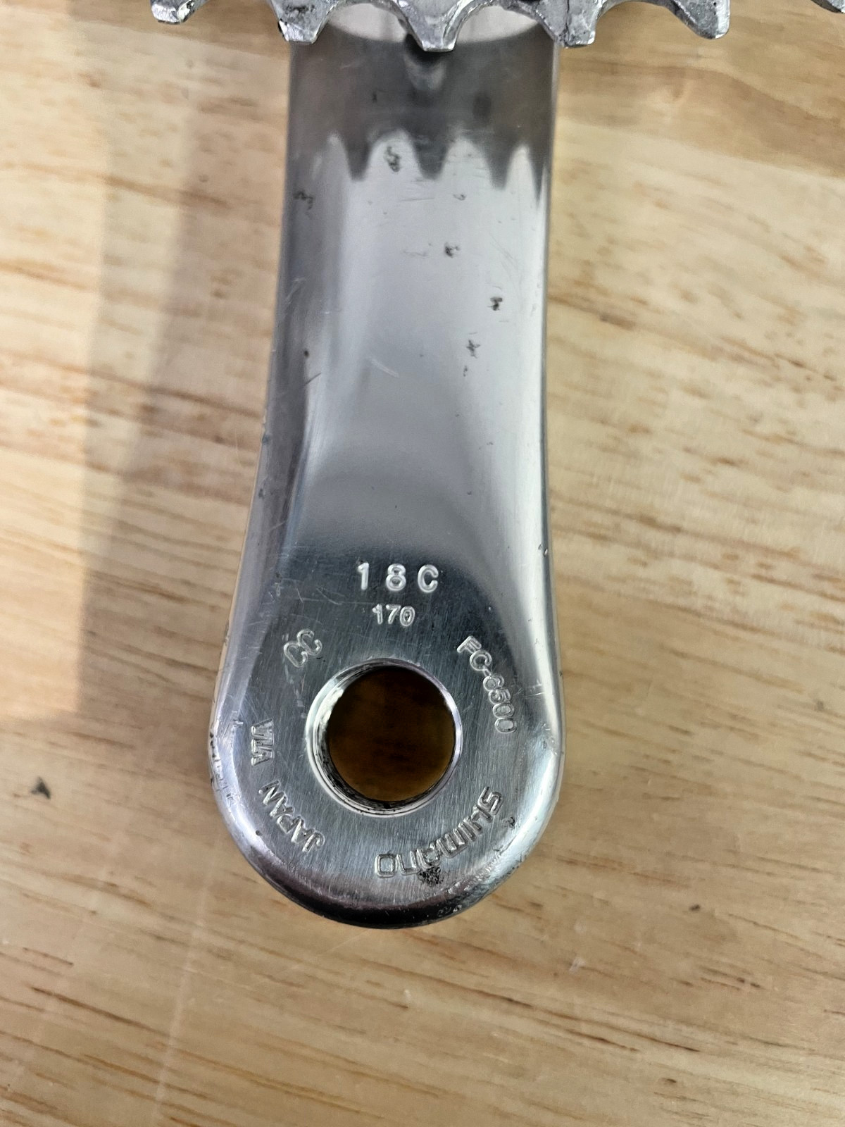 Shimano Ultegra 170mm FC6500 v1 Octalink 53/39T road double crankset 130BCD