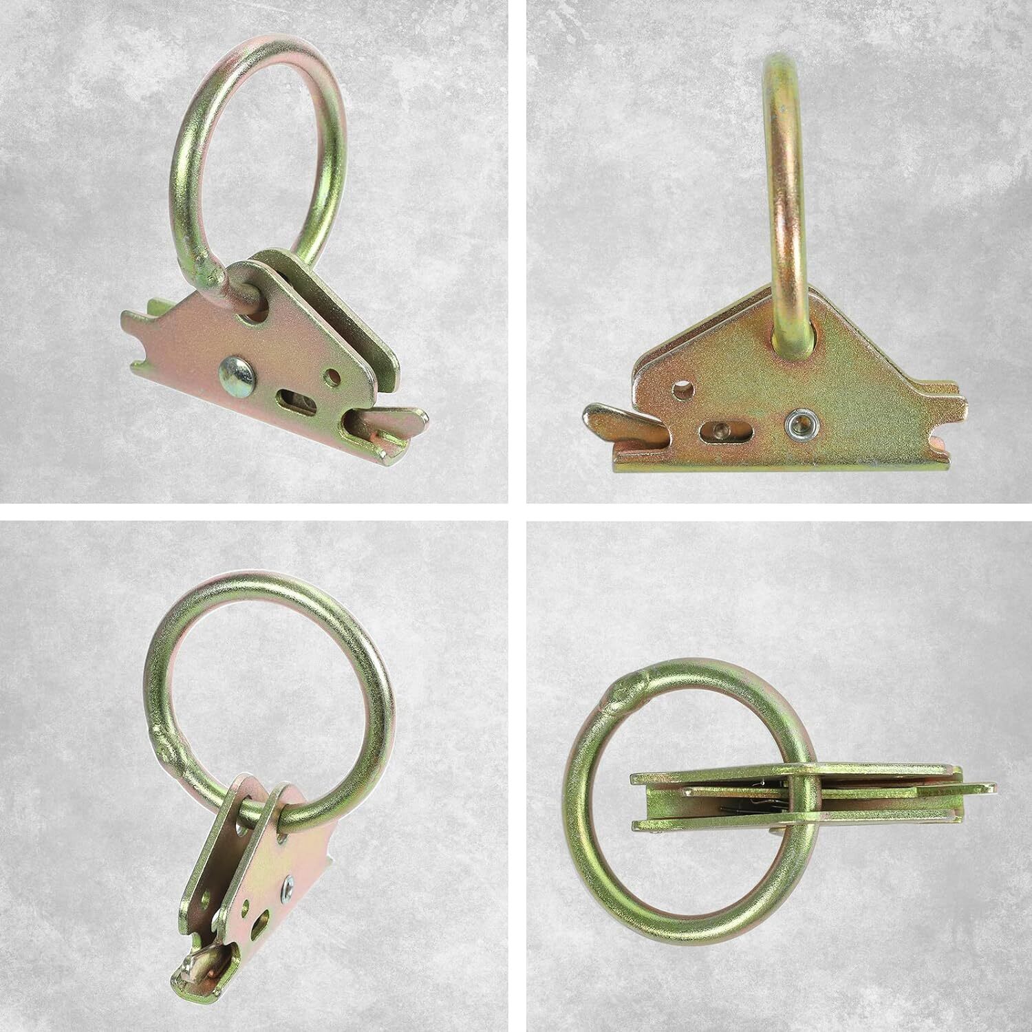 10 Pack Steel E-Track O-Ring Tie-Down Anchors for Trailer Tie Down System